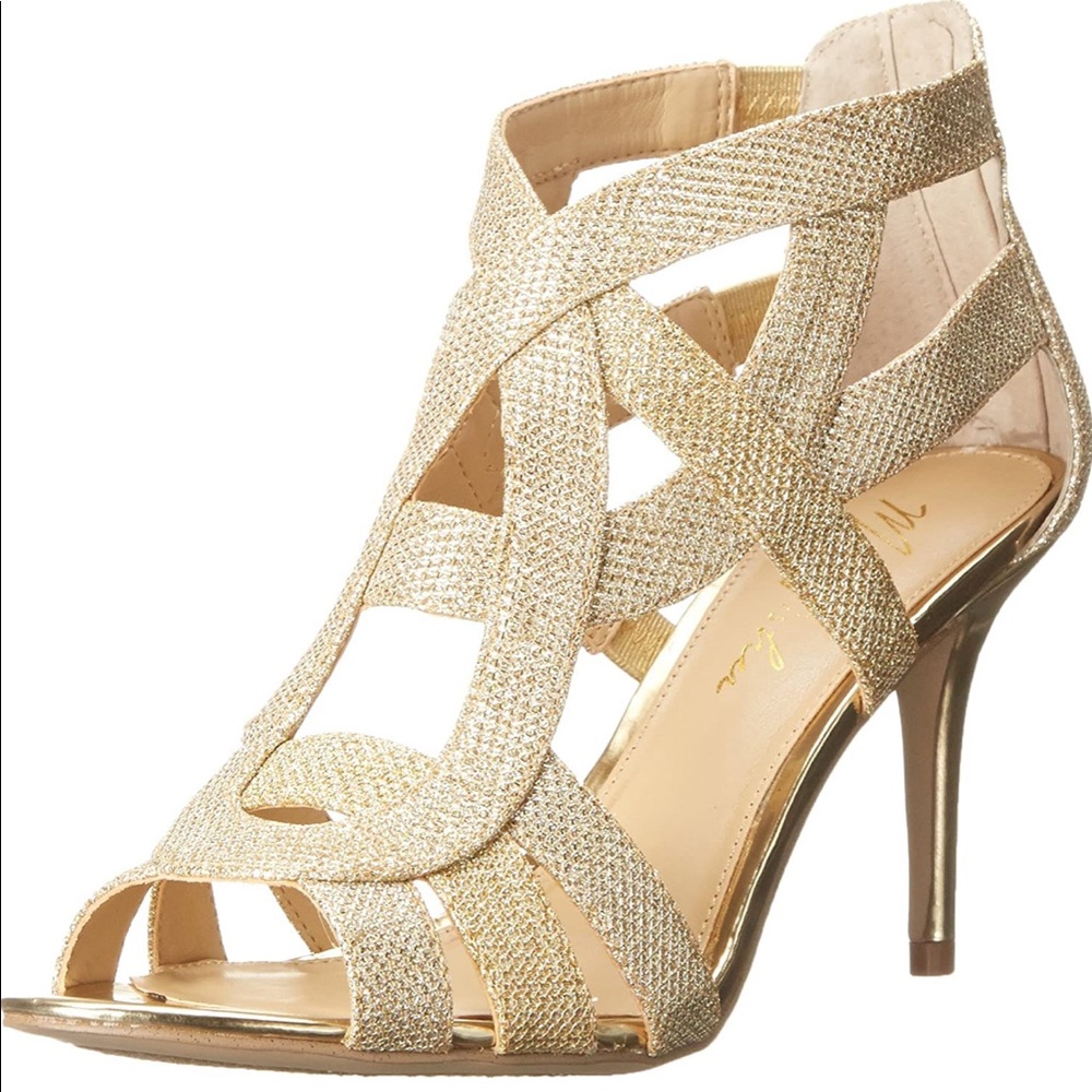 Marc Fisher Nala3 Gold Heel Sandal